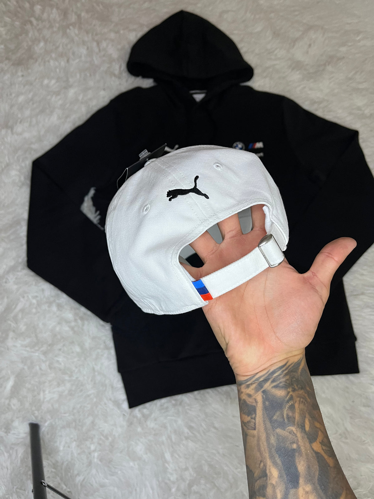 GORRO PUMA BMW MOTORSPORT HERITAGE BLANCO CON VISERA CURVA