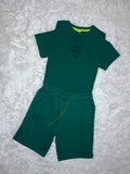CONJUNTO PUMA ASTON MARTIN 2026 VERDE: POLERA Y SHORT