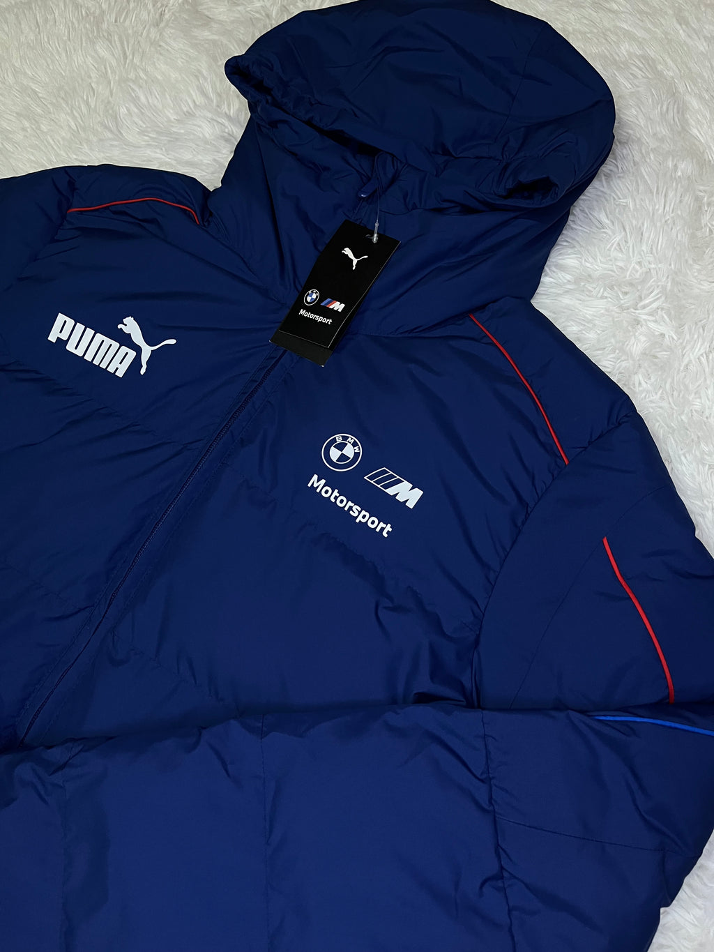 CHAQUETA PARKA PUMA MT7 BMW MMS MOTORSPORT AZUL 2026