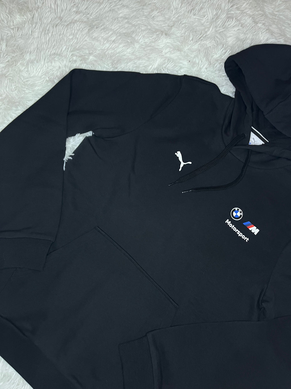 POLERÓN CANGURO PUMA BMW MOTORSPORT MMS REGULAR NEGRO