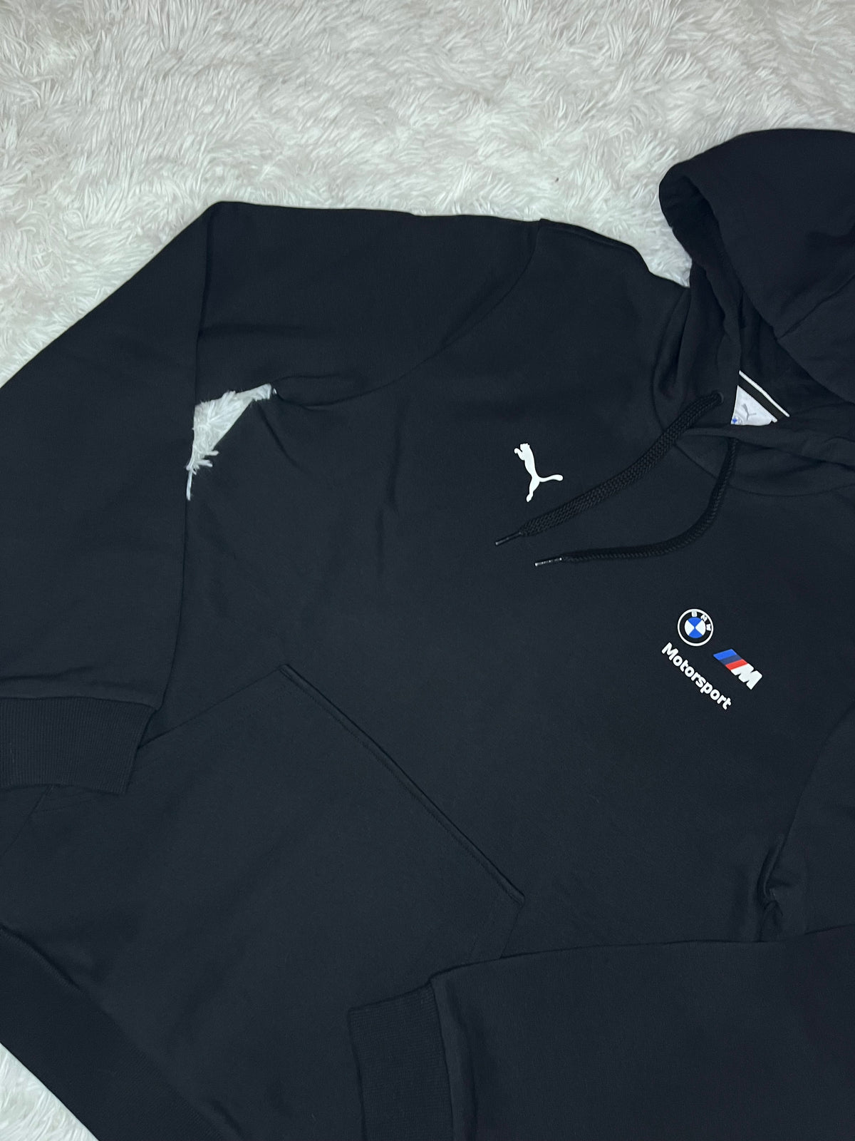 POLERÓN CANGURO PUMA BMW MOTORSPORT MMS REGULAR NEGRO