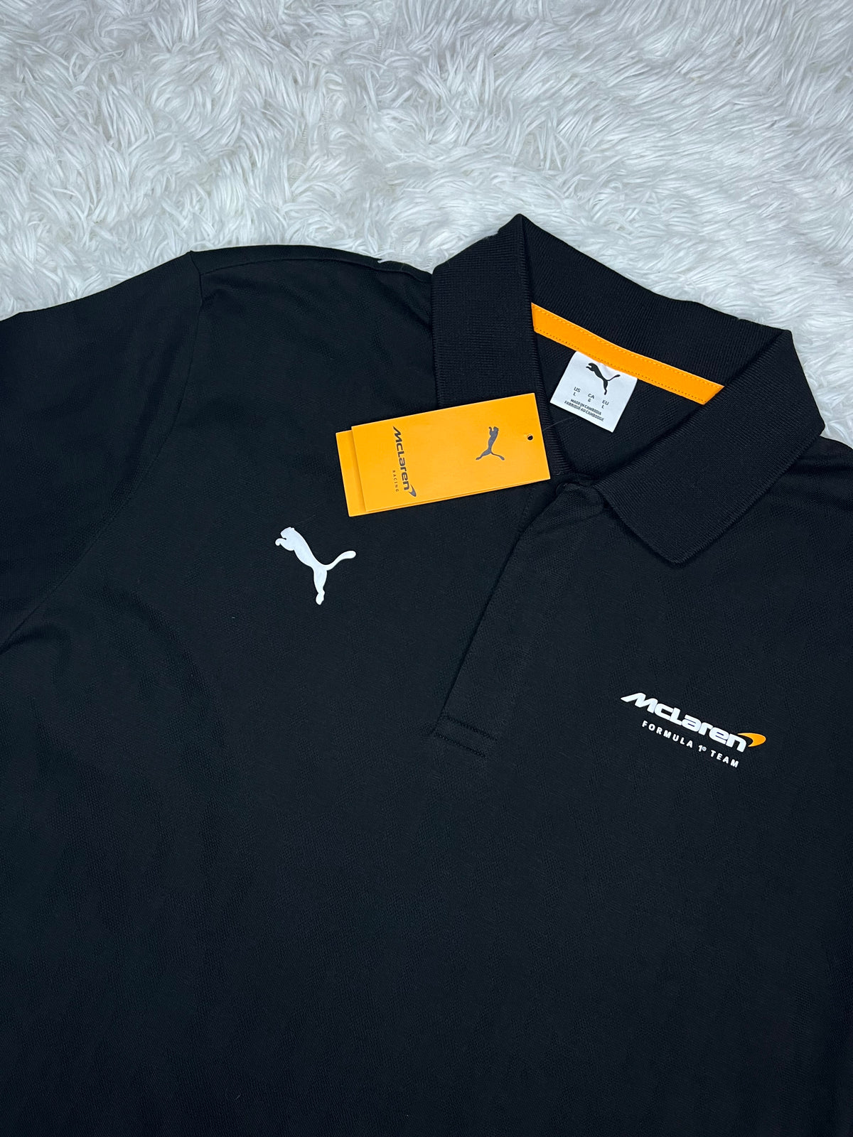 POLERA TIPO PIQUÉ PUMA MCLAREN RACING 2026 NEGRA