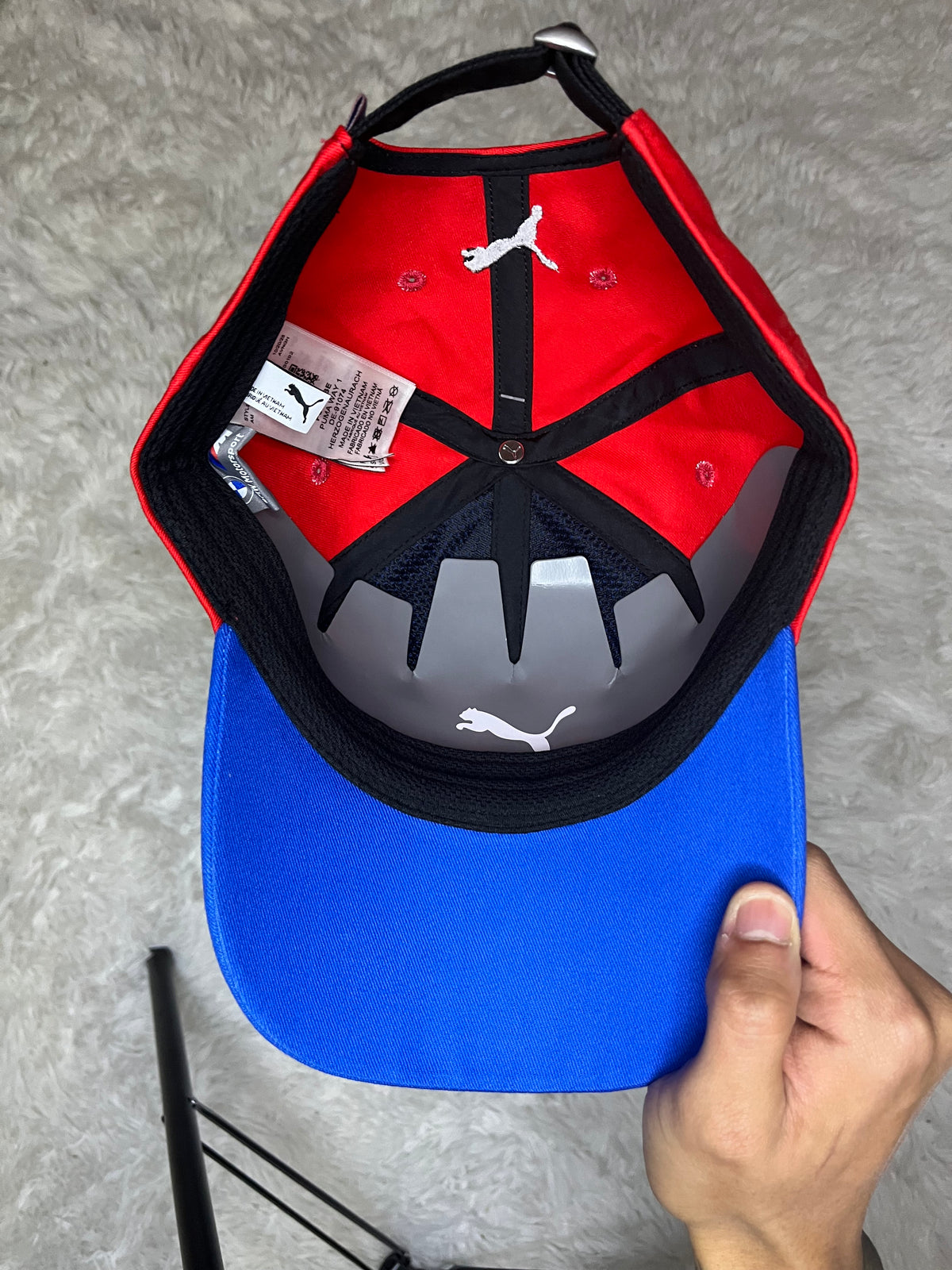 GORRO PUMA AZUL BMW MOTORSPORT HERITAGE CON VISERA CURVA