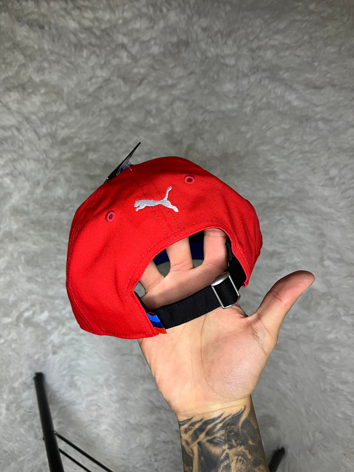 GORRO PUMA AZUL BMW MOTORSPORT HERITAGE CON VISERA CURVA