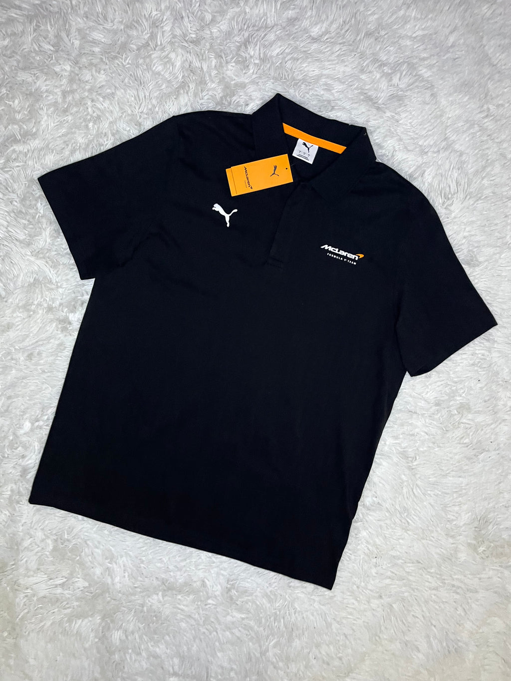 POLERA TIPO PIQUÉ PUMA MCLAREN RACING 2026 NEGRA