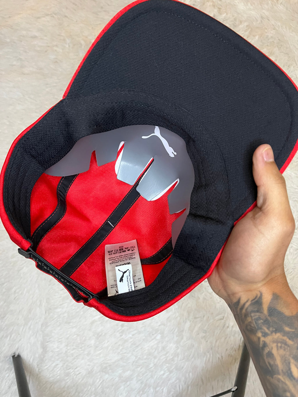 GORRO PUMA SCUDERIA FERRARI ROJO EN TELA DEPORTIVA