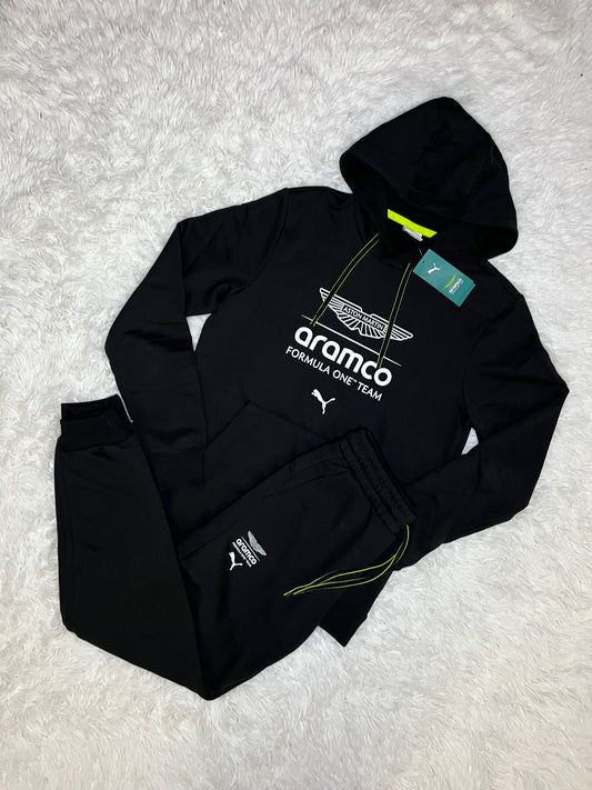 Conjunto puma poleron+pantalon Aston Martin