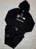 CONJUNTO PUMA POLERON Y PANTALÓN DE BUZO ESSENTIAL BMW MOTORSPORT NEGRO