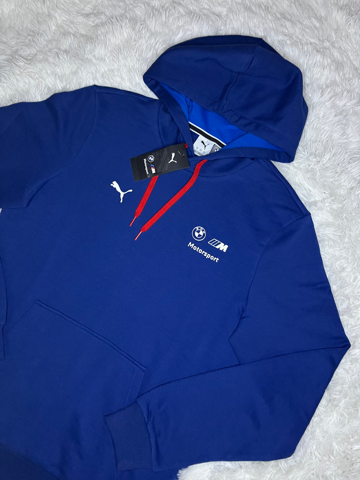 POLERÓN CANGURO PUMA BMW MOTORSPORT MMS REGULAR AZUL