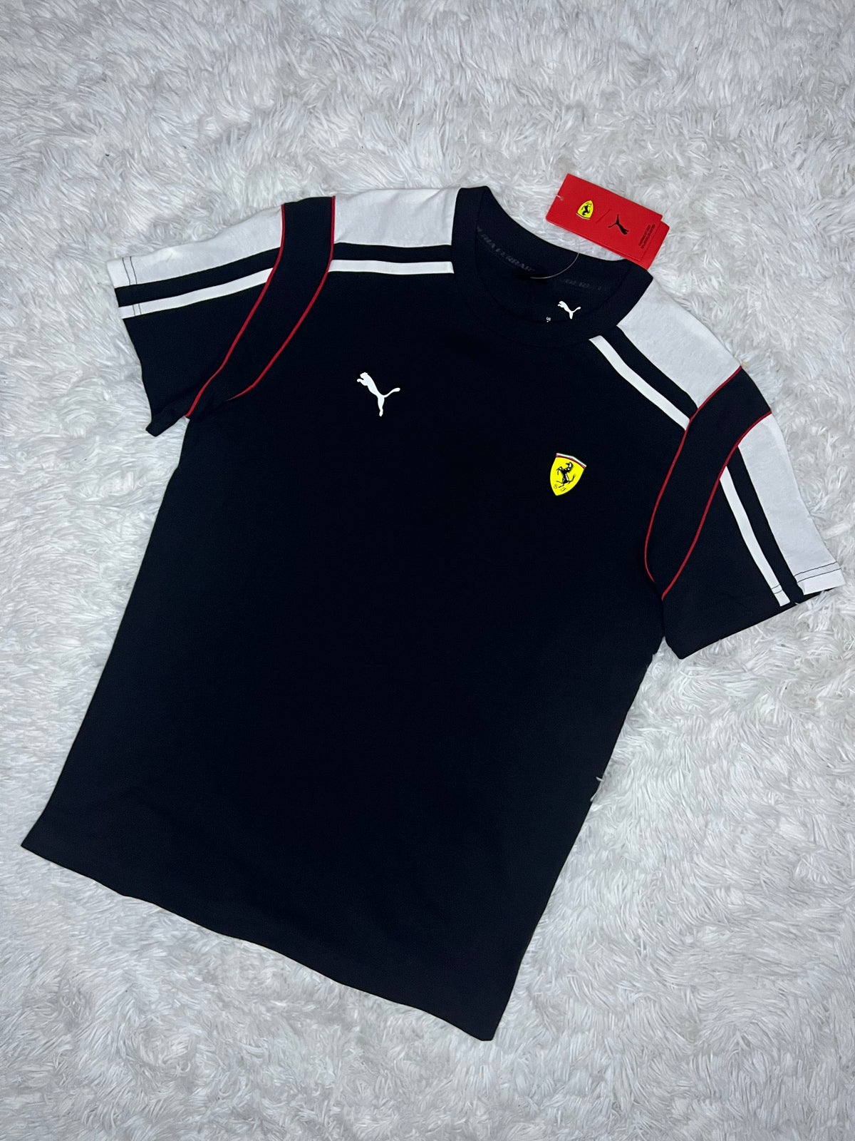 POLERA PUMA SCUDERIA FERRARI MT7 NEGRA