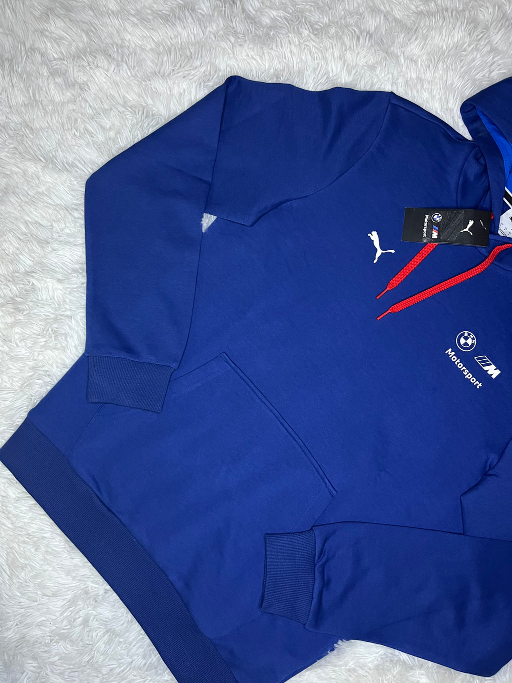 POLERÓN CANGURO PUMA BMW MOTORSPORT MMS REGULAR AZUL