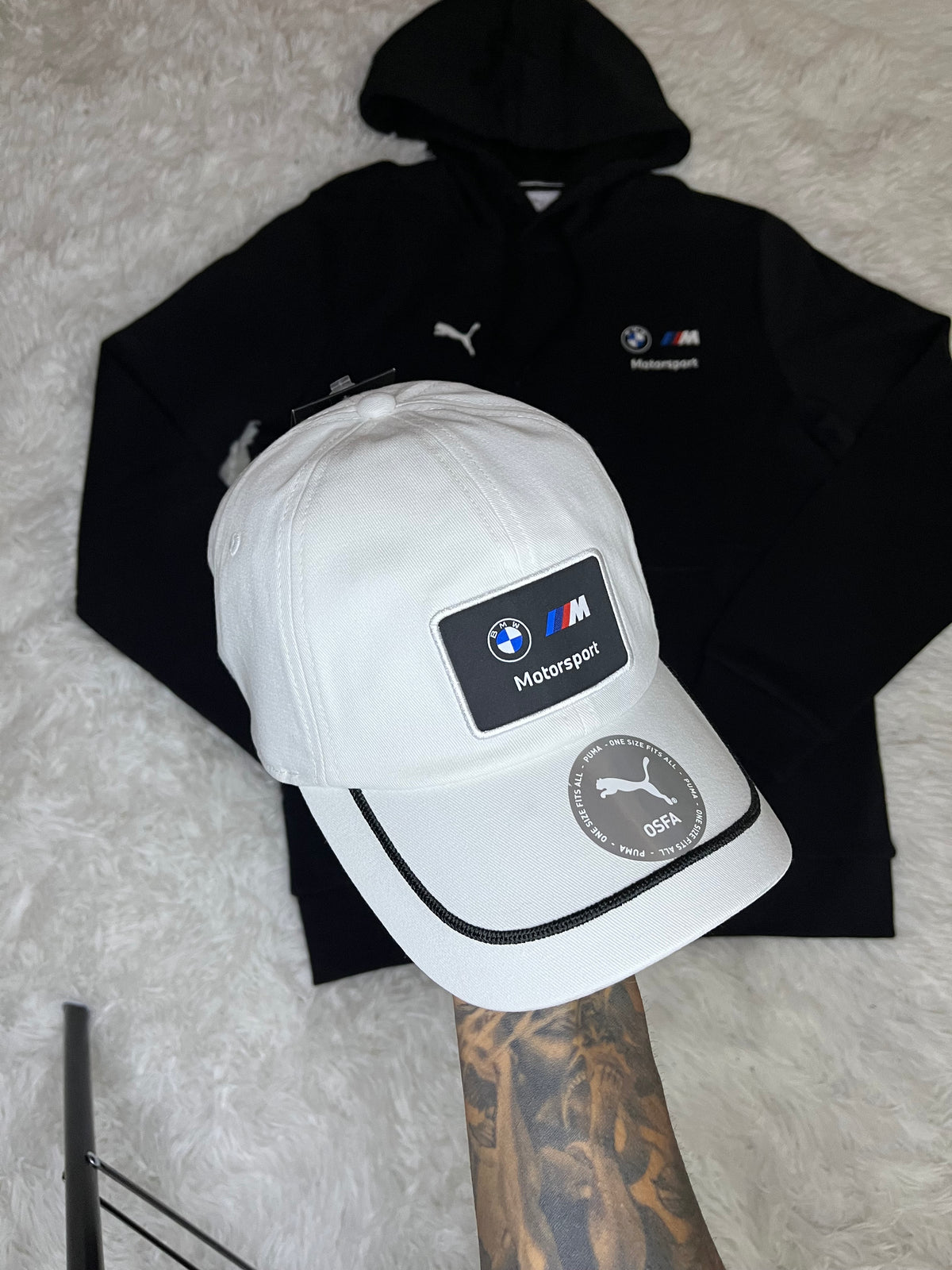 GORRO PUMA BMW MOTORSPORT HERITAGE BLANCO CON VISERA CURVA