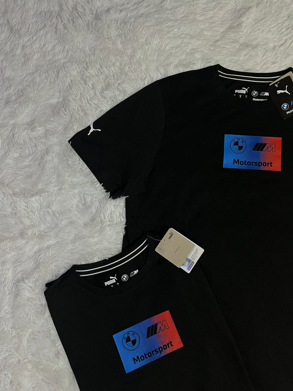 POLERA PUMA BMW MOTORSPORT MMS NEGRA CON LOGO