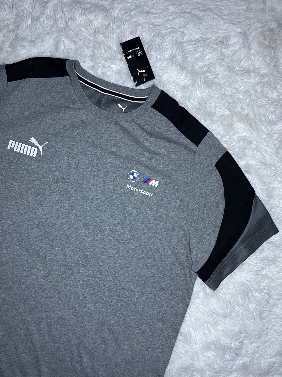 POLERA PUMA BMW MOTORSPORT MMS MT7 GRIS