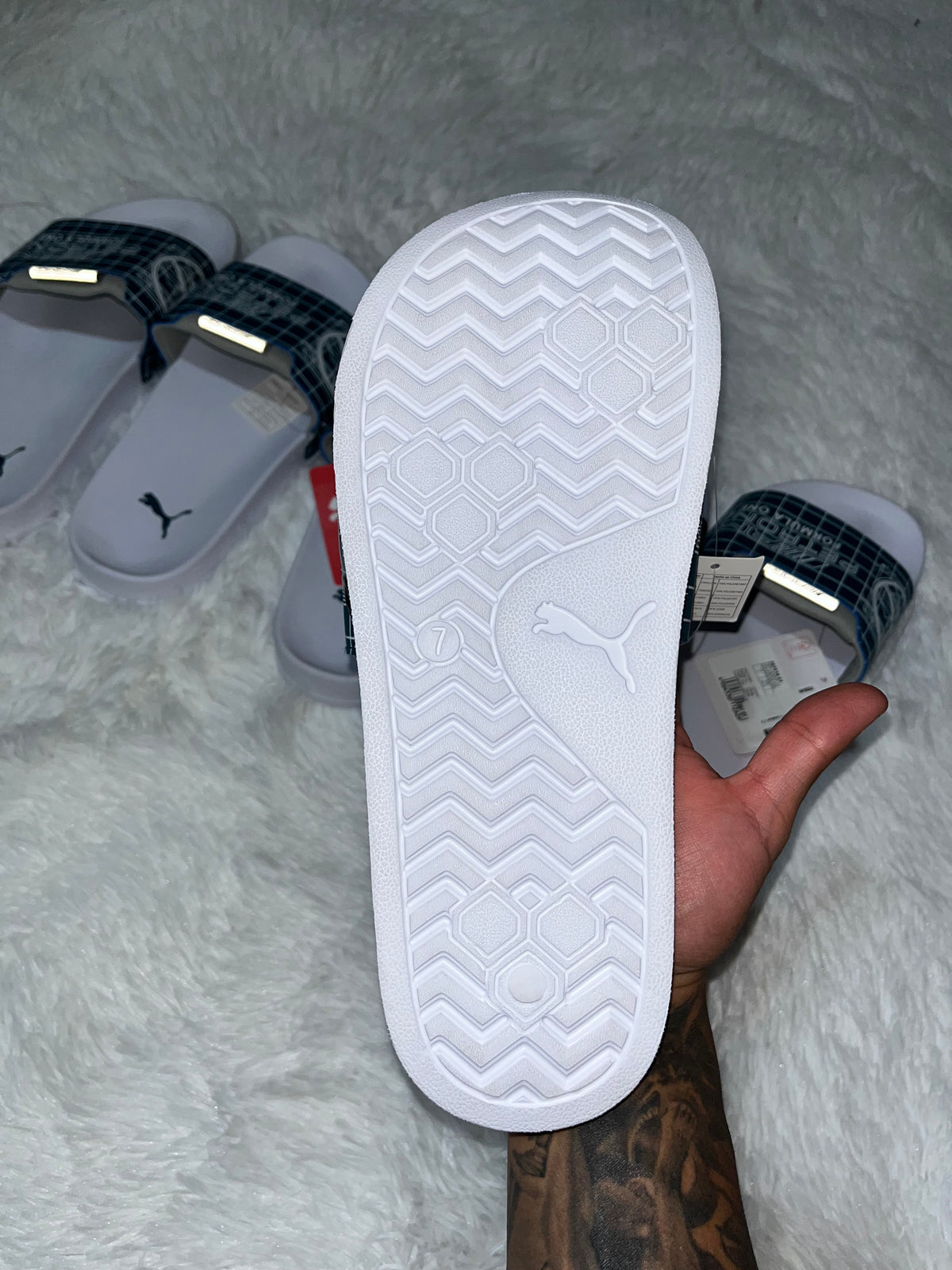 Sandalias puma reflectantes Mercedes AMG petronas