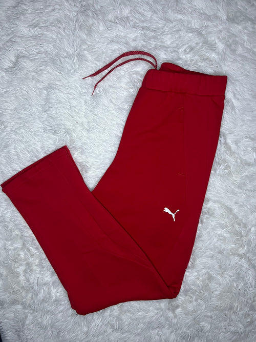 PANTALÓN DE BUZO PUMA RECTO SCUDERIA FERRARI ROJO