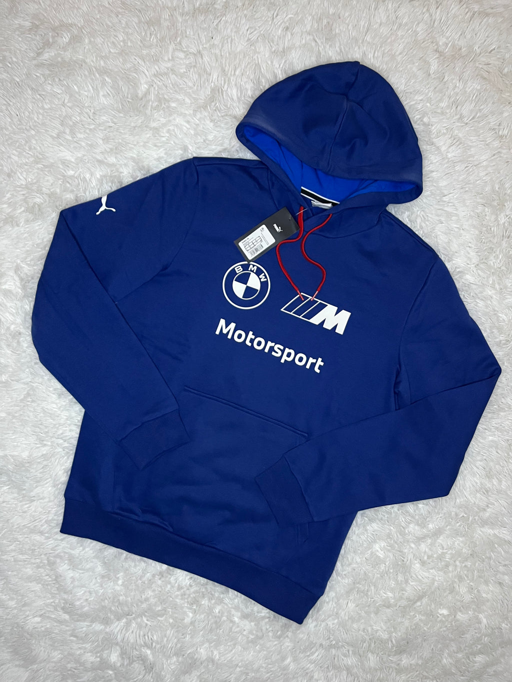 POLERON CANGURO ESSENTIAL BMW MOTORSPORT AZUL