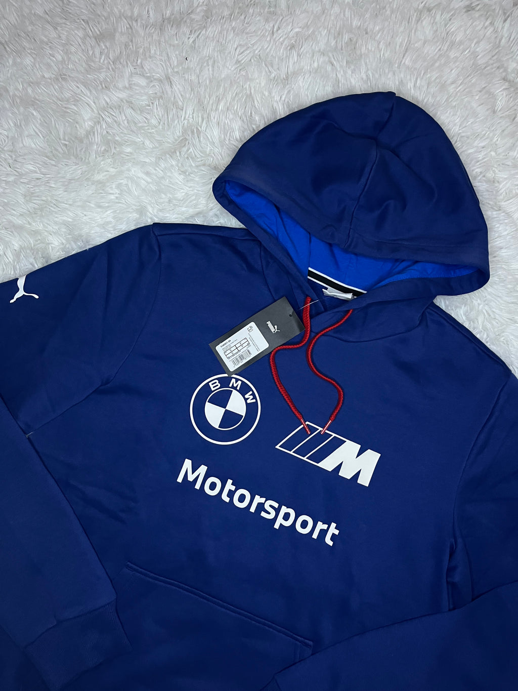 POLERON CANGURO ESSENTIAL BMW MOTORSPORT AZUL