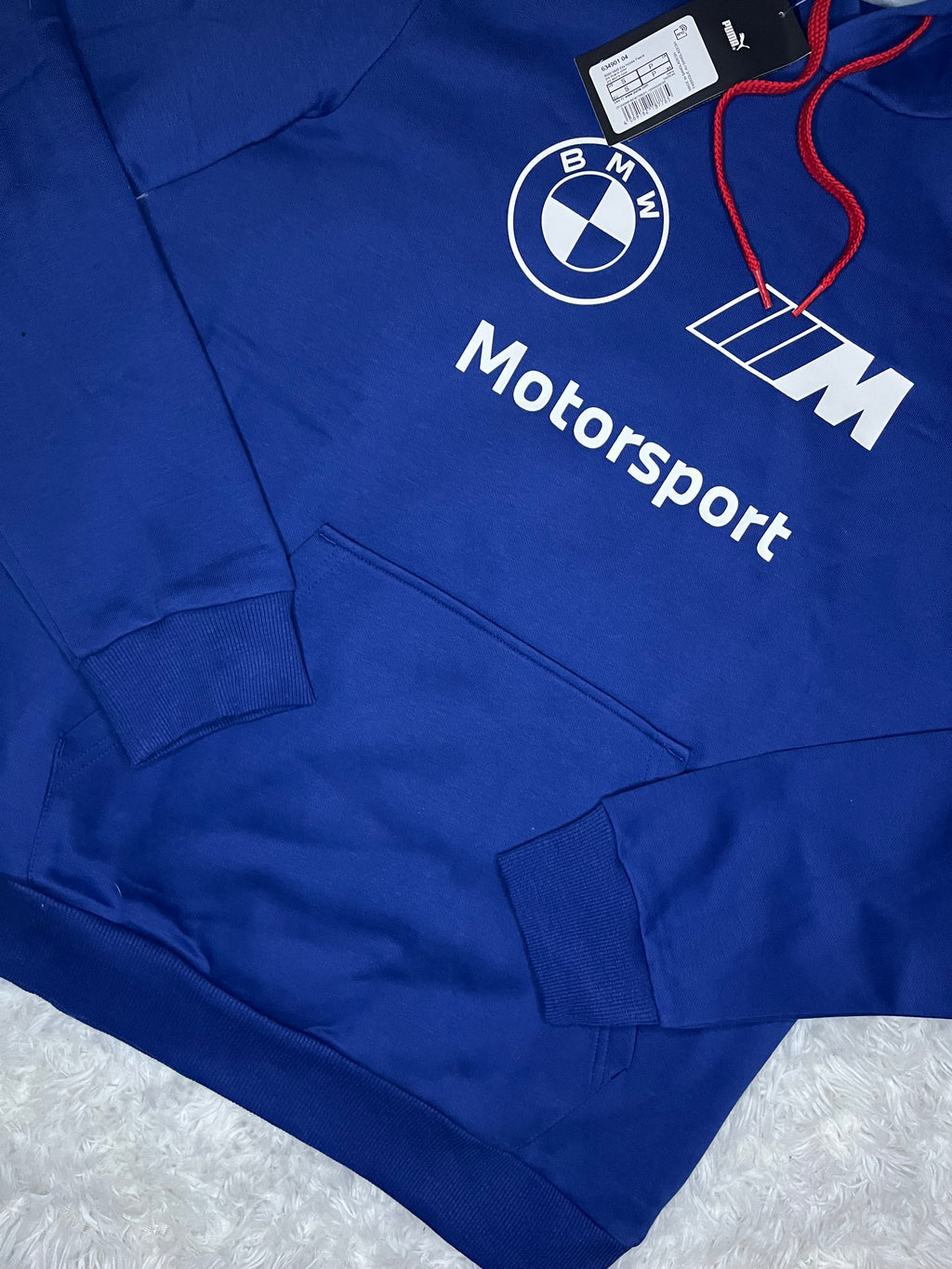 POLERON CANGURO ESSENTIAL BMW MOTORSPORT AZUL