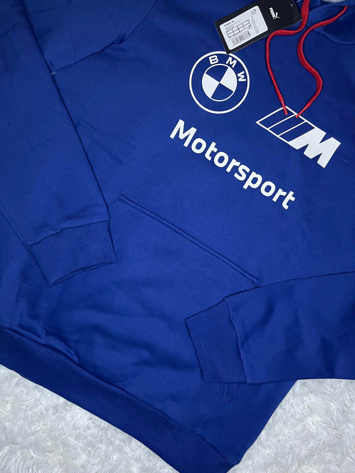 POLERON CANGURO ESSENTIAL BMW MOTORSPORT AZUL