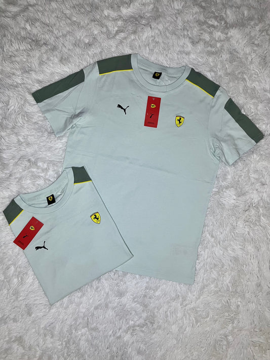 Polera puma Scuderia Ferrari verde agua